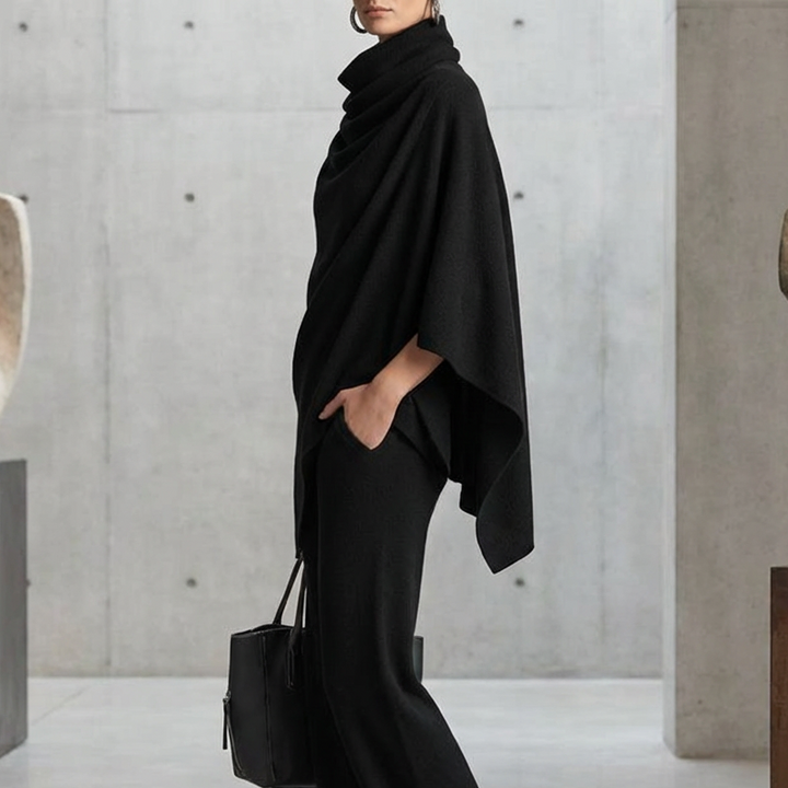 Cassandra | Completo Mantella e Pantaloni a Gamba Larga