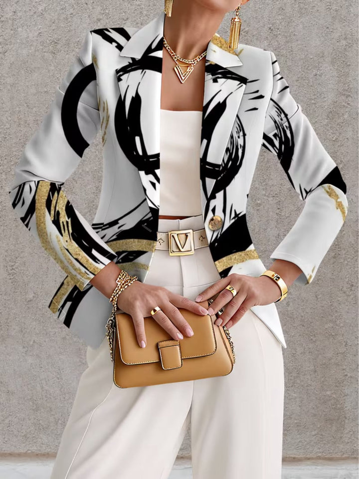 Allegra | Blazer Pennellate Astratte