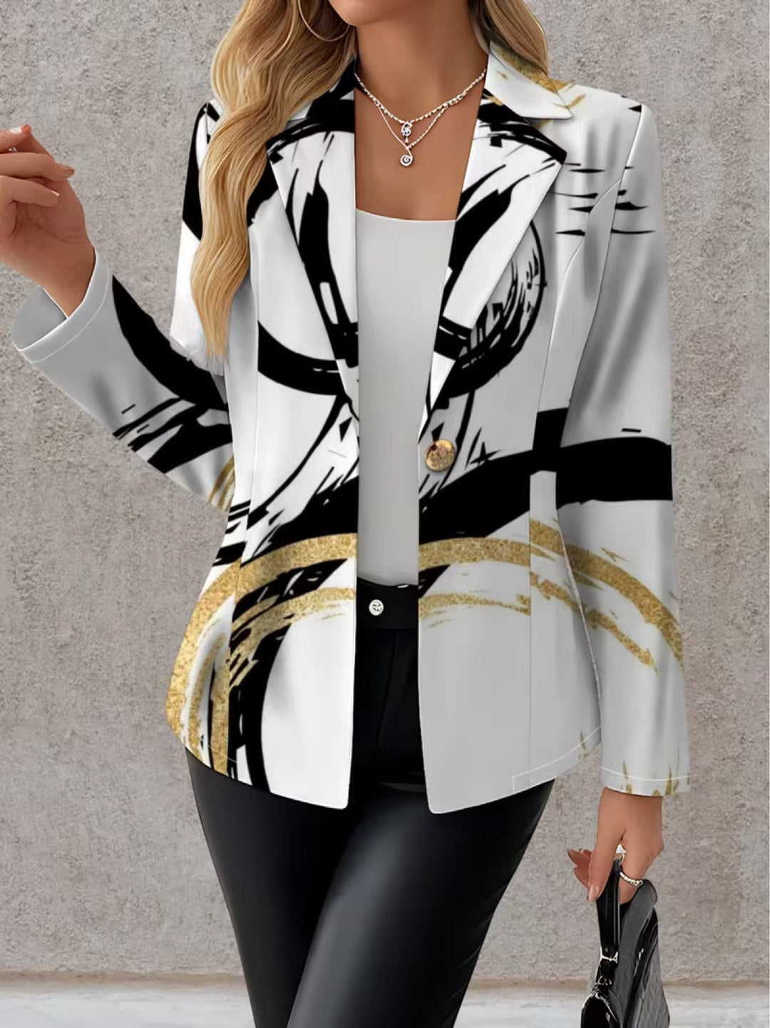 Allegra | Blazer Pennellate Astratte