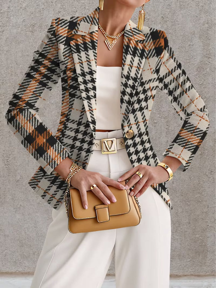 Donata | Blazer Pied de Poule