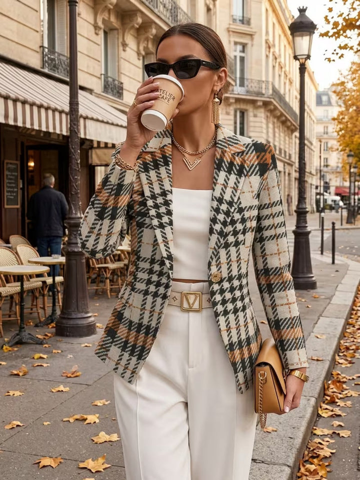 Donata | Blazer Pied de Poule