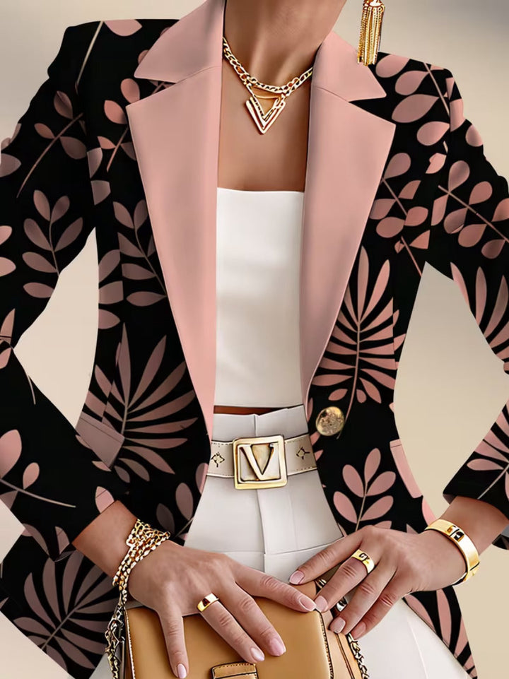 Rosaria | Blazer Foglie Rosa