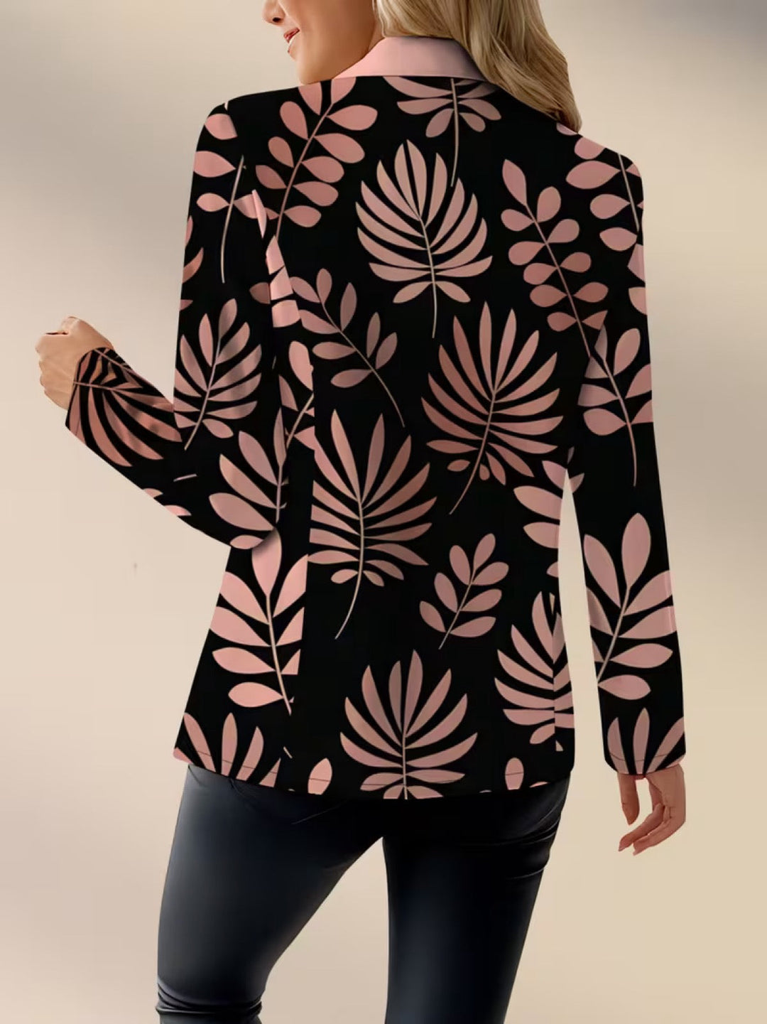 Rosaria | Blazer Foglie Rosa