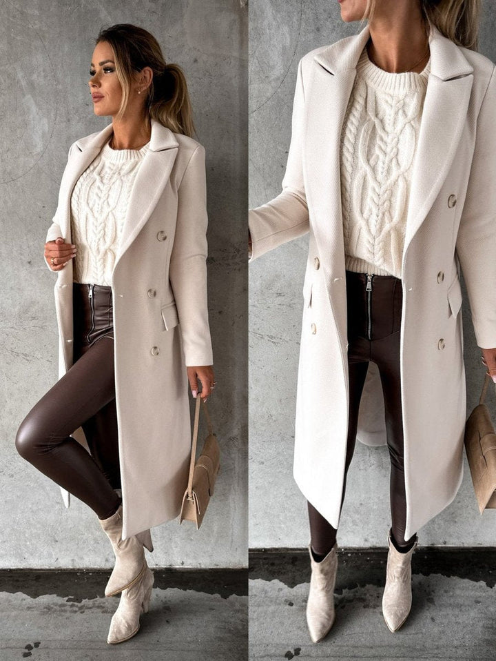 Alessandra | Cappotto Lungo Doppiopetto